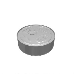 100ml Can - Silver Round Pressitin Body and Base