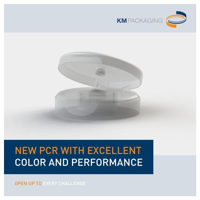 KM Packaging Presents New PCR Closures with Excellent Colour & Performance