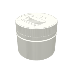 50ml Wide Neck Child-Resistant Polypropylene Jar with 53mm Neck