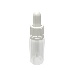 A large range of clear, amber, blue and green dropper bottles in glass and PET