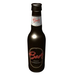 330ml glass, long-necked alcoholic beverage bottle
