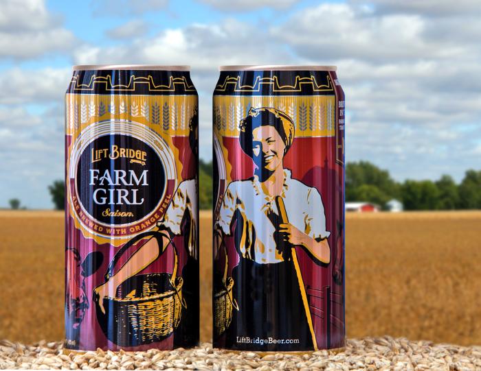 Lift Bridge Brewing Company launches Farm Girl Saison in Rexam 16oz cans