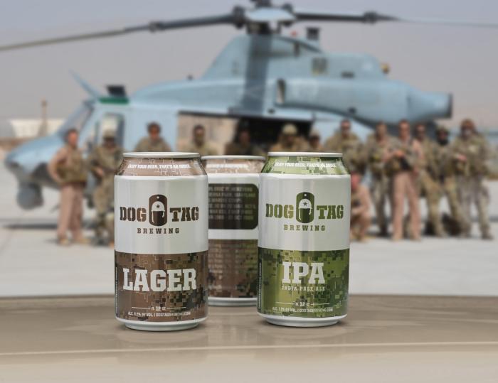 Dog Tag Brewing launches beer honoring America's fallen warriors with unique can images using Rexam's Standard Editions printing technology