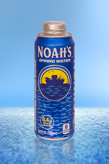 Noah's Spring Water brings re-sealable aluminum package to consumers with Rexam's 24oz Cap Can