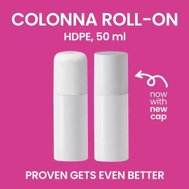 New Cap Options For the HDPE COLONNA ROLL ON