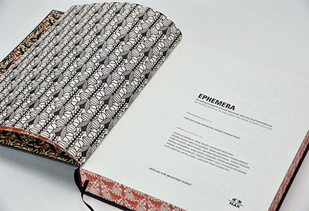 The prestigious catalogue “EPHEMERA” on Favini Crush